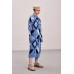 Knitted dress "Mirage" blue